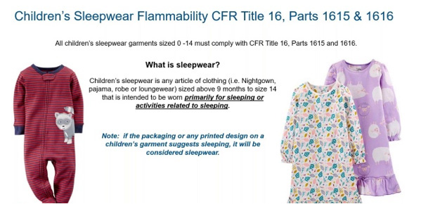 美国儿童睡衣CPC合规指南