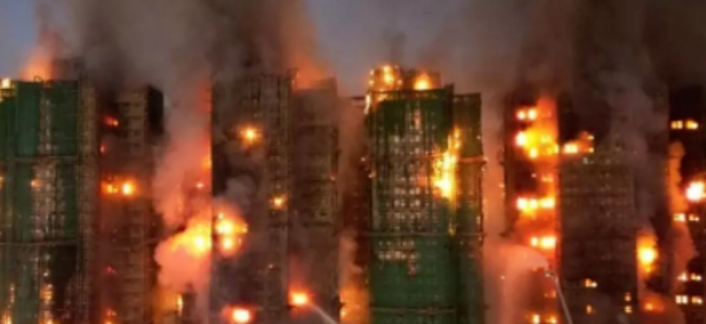 香港大埔大火多个棚网样本，没达到阻燃标准。EN 13501-1助力建筑建筑材料防火等级