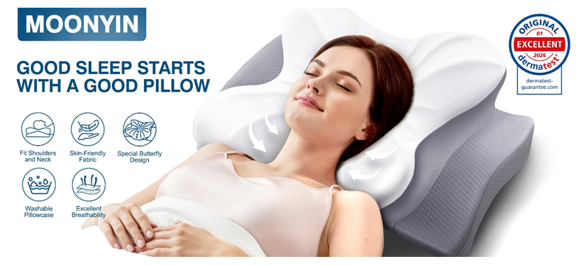 MOONYIN 颈枕获得Dermatest® Guarantee Seal